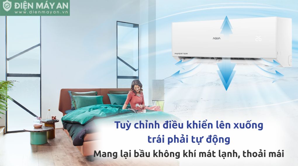 Điều hòa Aqua Inverter 24000 BTU 1 chiều AQA-RV24QA2